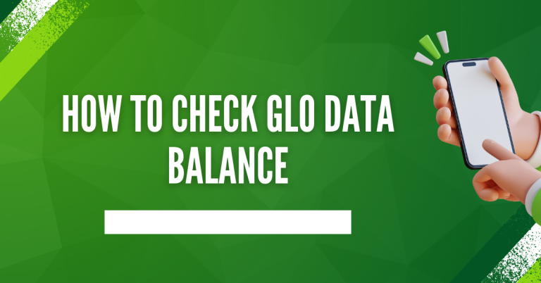 How To Check GLO Data Balance