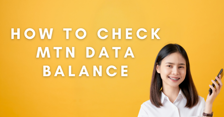 How To Check MTN Data Balance