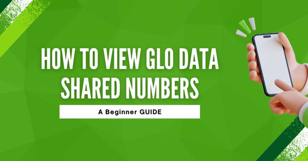 How To View Glo Data Shared Numbers