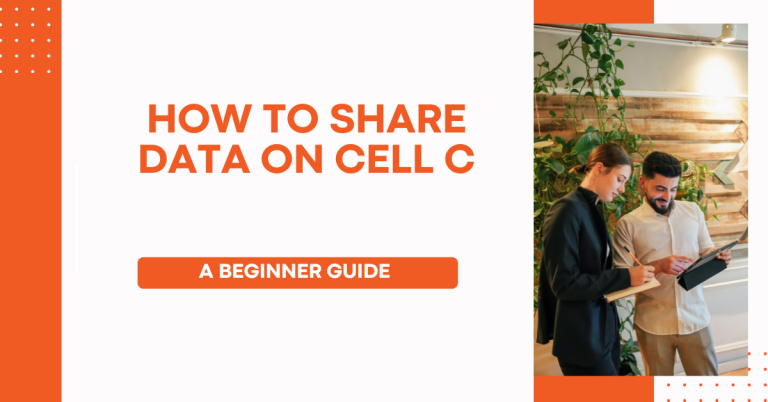 How To Share Data On Cell C