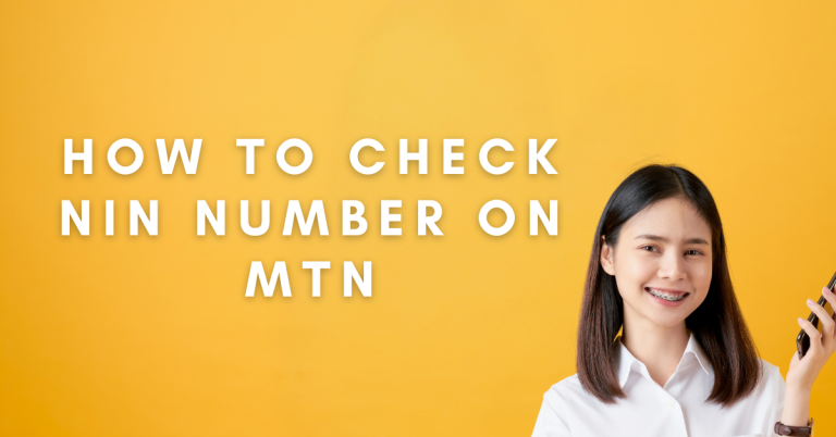 How To Check NIN Number On MTN