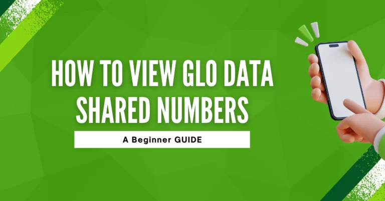 How To View Glo Data Shared Numbers