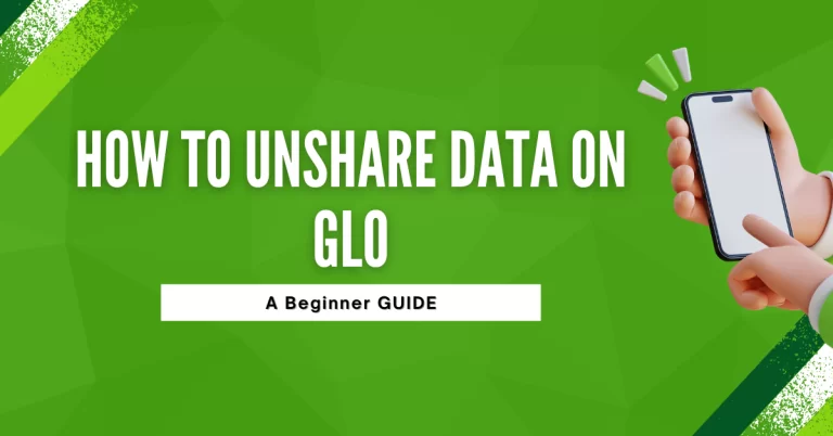 How To Unshare Data On Glo